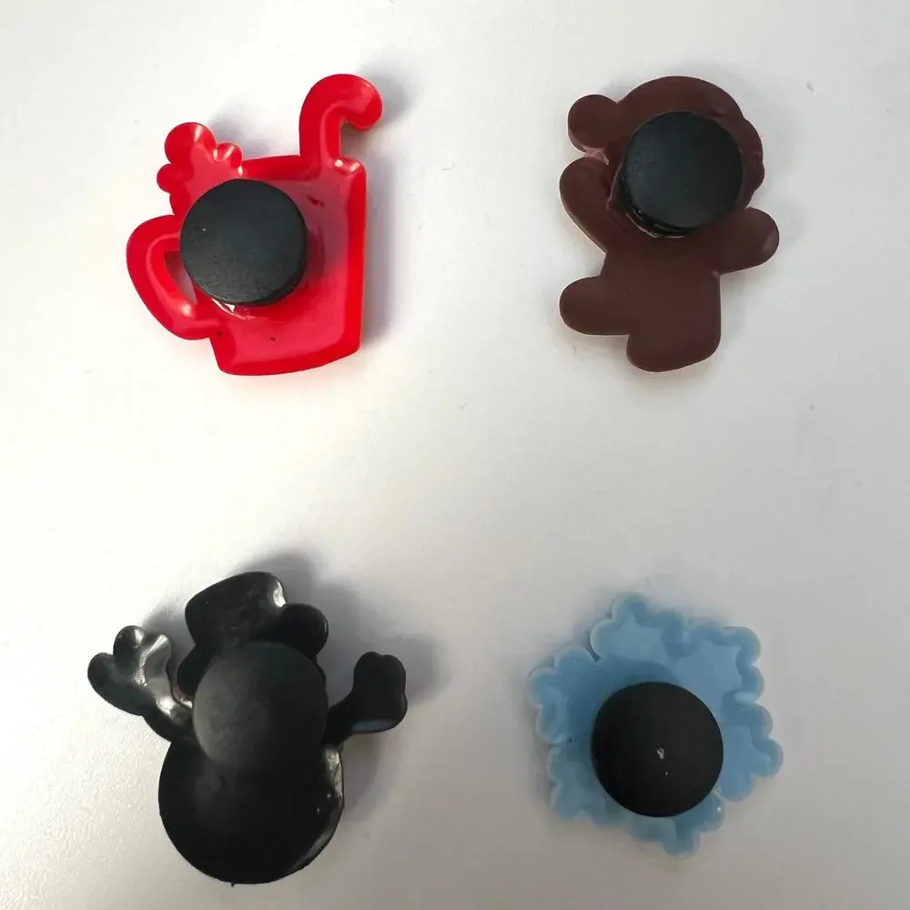 4 Piece Silicone Shoe Charms for Croc Style Shoes 